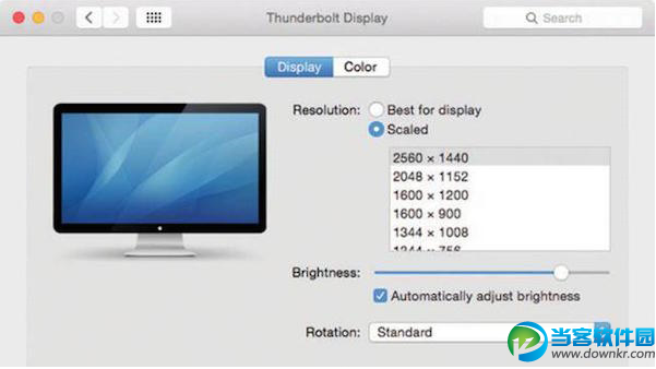 Mac外接显示器分辨率设置教程