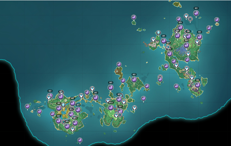 原神雷神瞳收集位置分布图98个雷神瞳位置与获取方法图文攻略多图