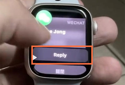 applewatchs7怎么打字回复微信