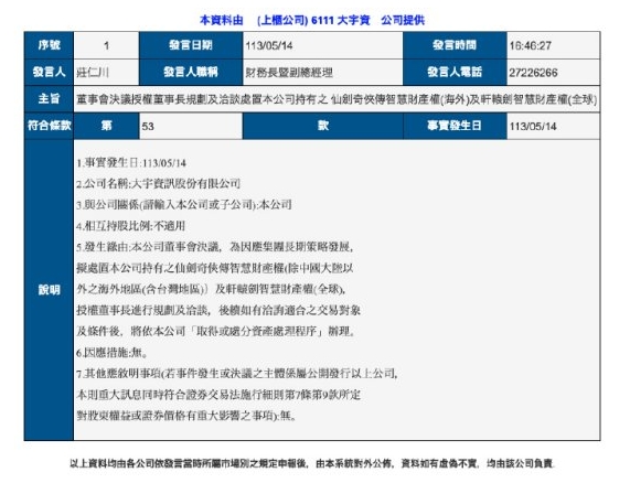 游戏IP重磅变革：大宇全面出售《仙剑奇侠传》和《轩辕剑》版权