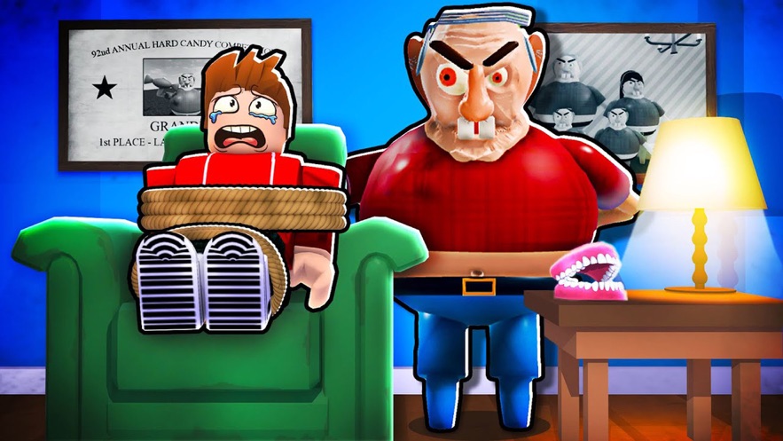 Roblox EVIL GRANDPA Obby游戏