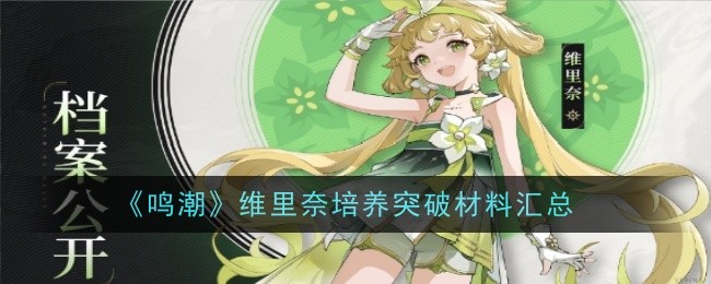 《鸣潮》维里奈培养突破材料汇总