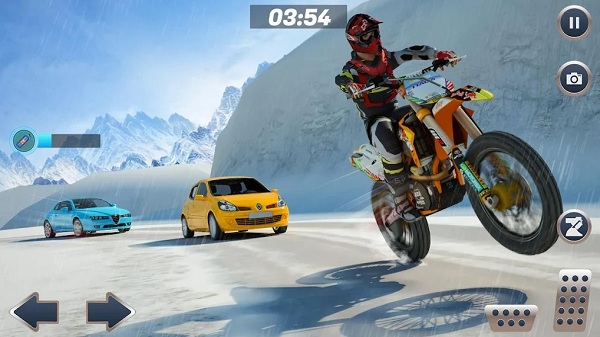 山地自行车雪地摩托赛最新版(Mountain Bike Snow Moto Racing) v2.3 安卓版 3