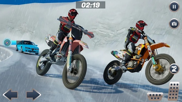 山地自行车雪地摩托赛最新版(Mountain Bike Snow Moto Racing) v2.3 安卓版 4