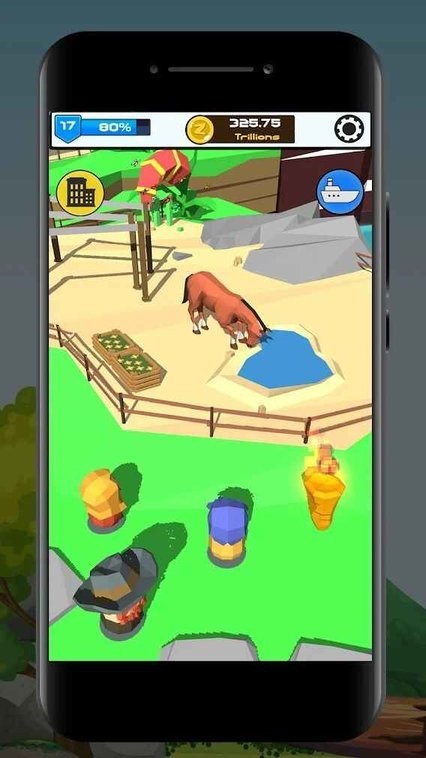 闲置动物园3d动物公园大亨最新版(idle zoo 3d animal park tycoon) v0.9 安卓版 3